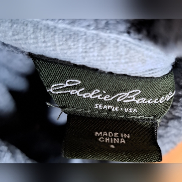 EUC Eddie Bauer Grey Casual Neutral Cowl Neck Winter Hoodie Sweater Top SZ S - Picture 3 of 4